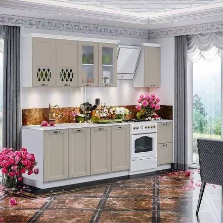 Кухня Милано 2 0 490 Компоновка 2 Шарли Мокко Антарес фото