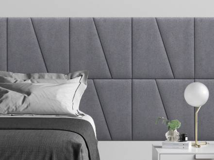 Кровати Alcantara Gray 2 7268 фото