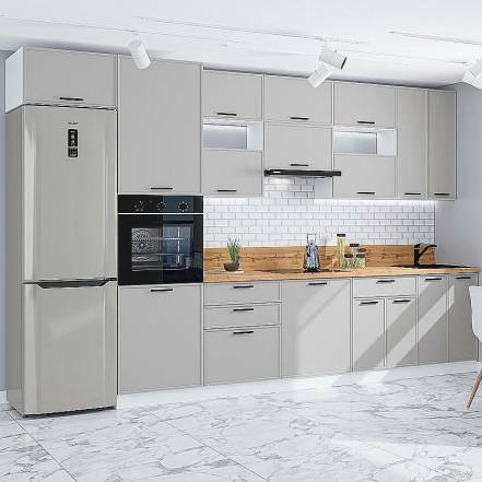 Кухня Фрейм 04 Silk 2340 3600 600 фото