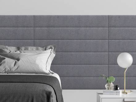 Кровати Alcantara Gray 2 2983 фото