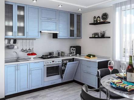 Кухня Сканди 04 Sky Wood фото